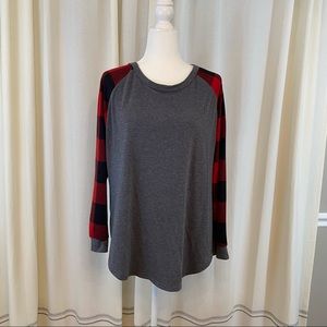 Aifer Buffalo Plaid long sleeved shirt